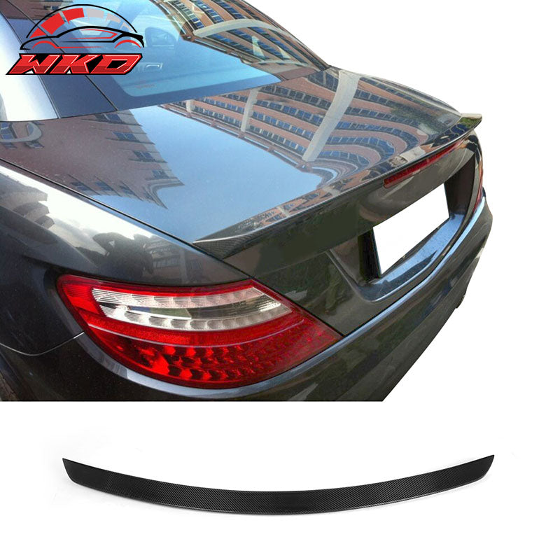 Fits 11-13 Benz SLK R172 AMG Style Rear Trunk Spoiler Wing - Matte Carbon Fiber