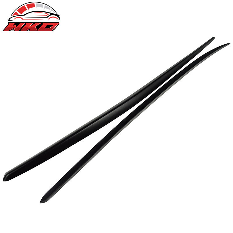 Fits 14-18 Benz CLA-Class C117 Sedan Painted Matte Black Side Skirts Cover - ABS