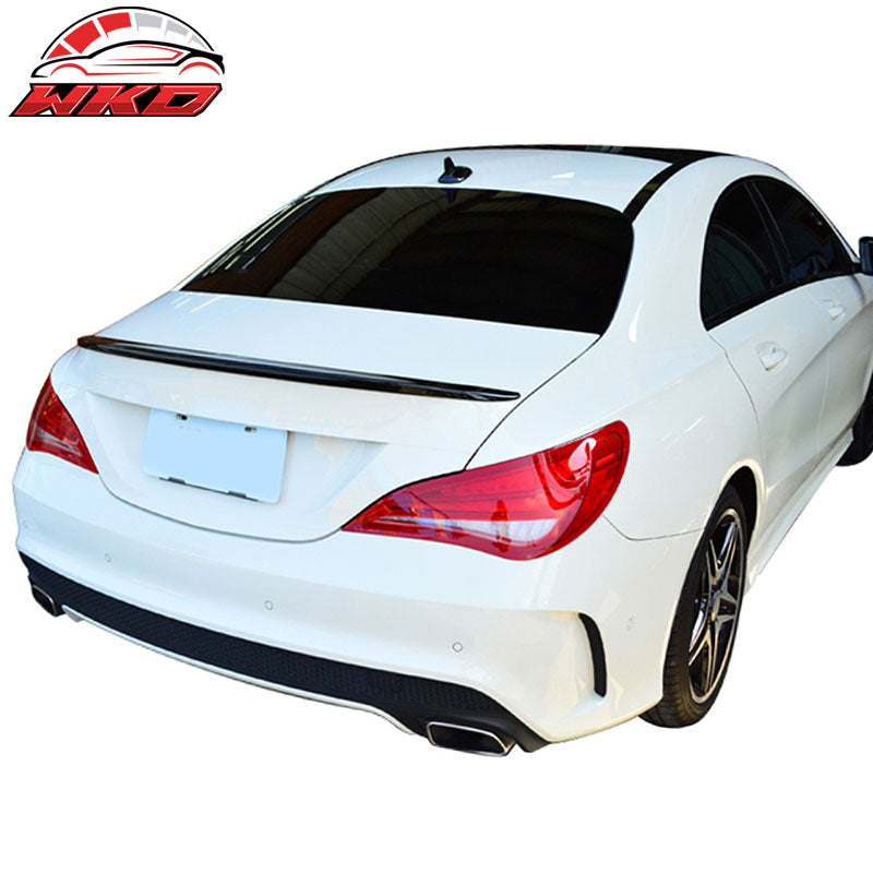 Fits 12-15 Benz C-Class C204 W204 Coupe AMG Trunk Spoiler Lip Matte Carbon Fiber