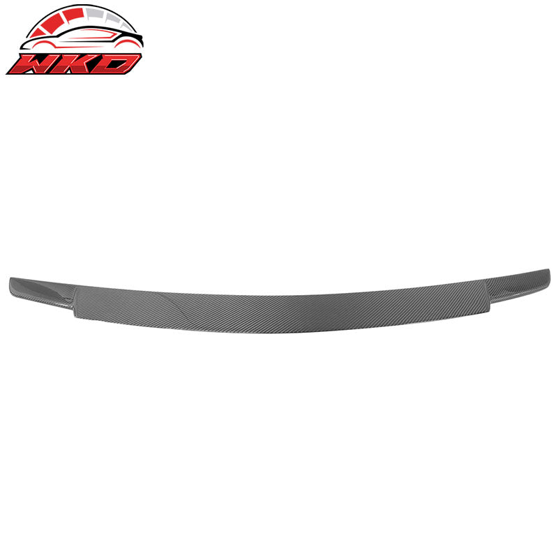 Fits 11-16 Benz SLK R172 Convertible V Style Trunk Spoiler - Matte Carbon Fiber