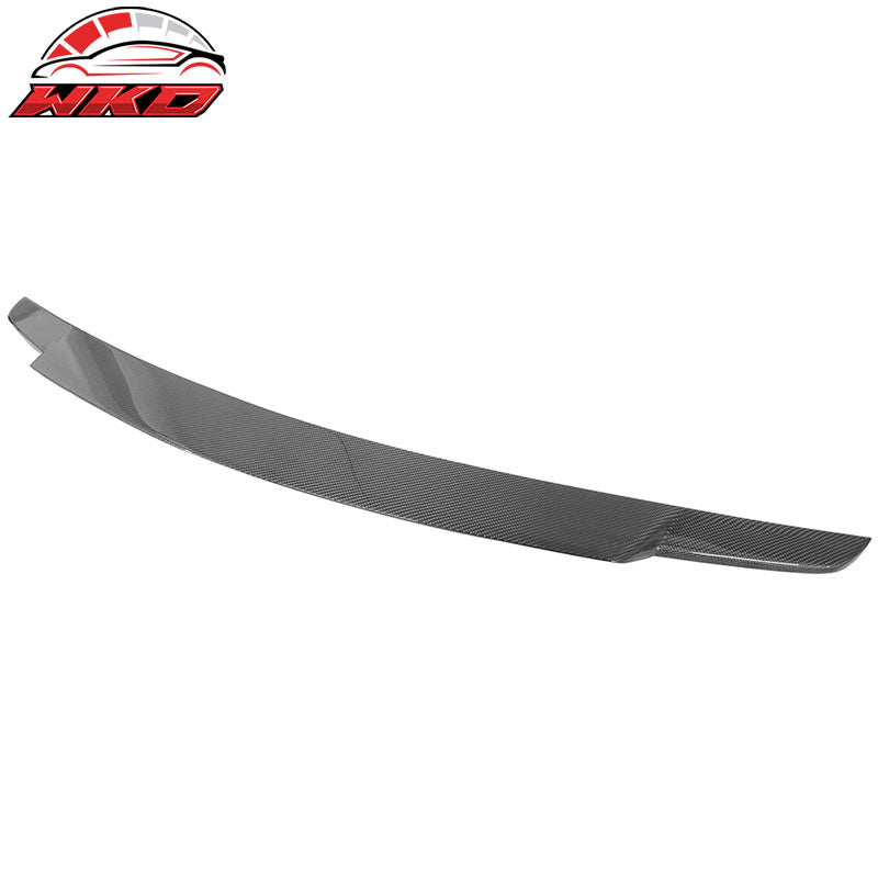 Fits 11-16 Benz SLK R172 Convertible V Style Trunk Spoiler - Matte Carbon Fiber
