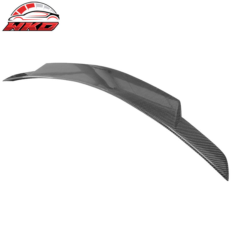 Fits 11-16 Benz SLK R172 Convertible V Style Trunk Spoiler - Matte Carbon Fiber