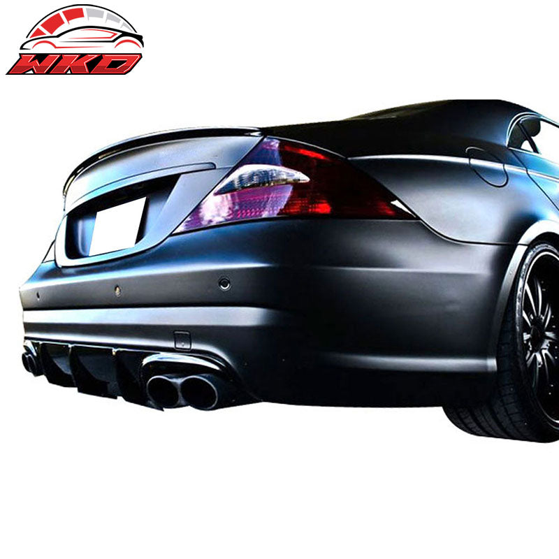 Fits 05-10 Benz W219 CLS500 CLS550 AMG Style Matte Carbon Fiber Trunk Spoiler