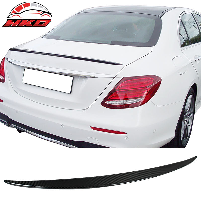 Fits 17-23 Benz E Class W213 Sedan OE Style Trunk Spoiler Matte Carbon Fiber CF