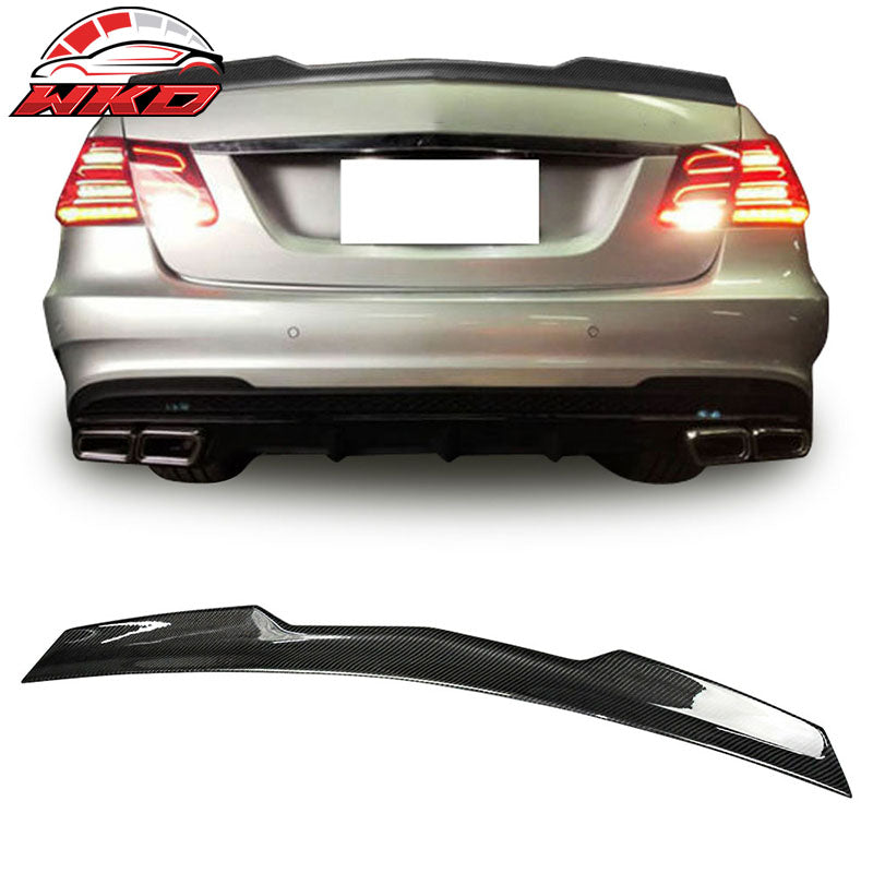 Fits 10-16 Benz E Class W212 Sedan 4Dr V Style Carbon Fiber (CF) Trunk Spoiler