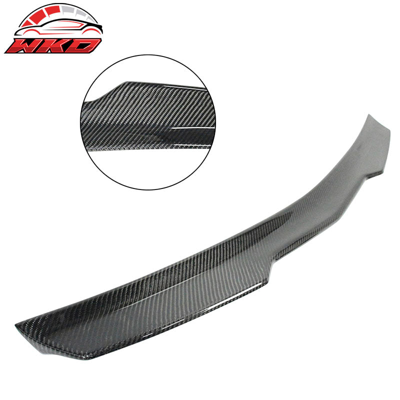 Fits 10-16 Benz E Class W212 Sedan 4Dr V Style Carbon Fiber (CF) Trunk Spoiler