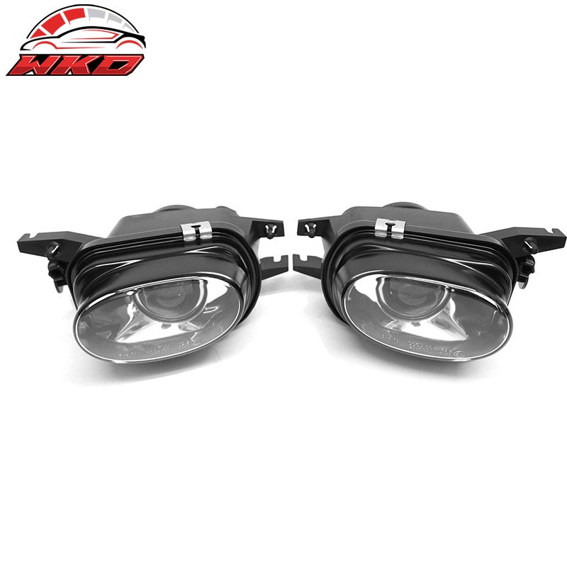 Fits 01-07 Benz W203 C-Class Sedan Front Fog Lights Black Housing Clear Lens 2PC