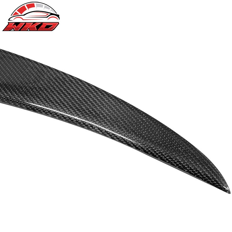 Fit 15-21 Benz W205 C Class 4Dr Sedan AMG Style Trunk Spoiler Matte Carbon Fiber