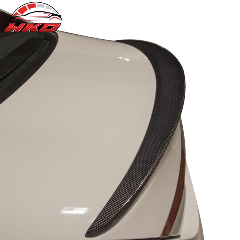Fit 15-21 Benz W205 C Class 4Dr Sedan AMG Style Trunk Spoiler Matte Carbon Fiber