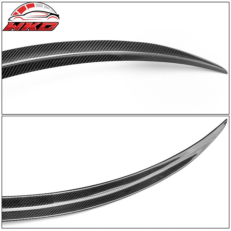 Fits 17-23 Benz W205 C Class C63 Style Carbon Fiber Trunk Spoiler