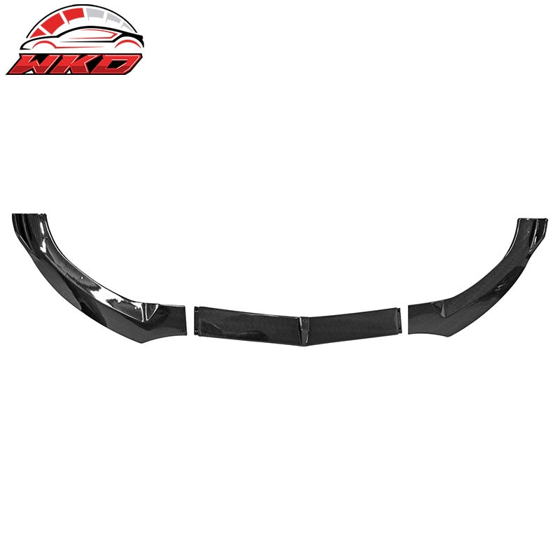 Fits 15-18 Benz W205 C-Class DP Front Bumper Lip Spoiler PP Carbon Fiber Print