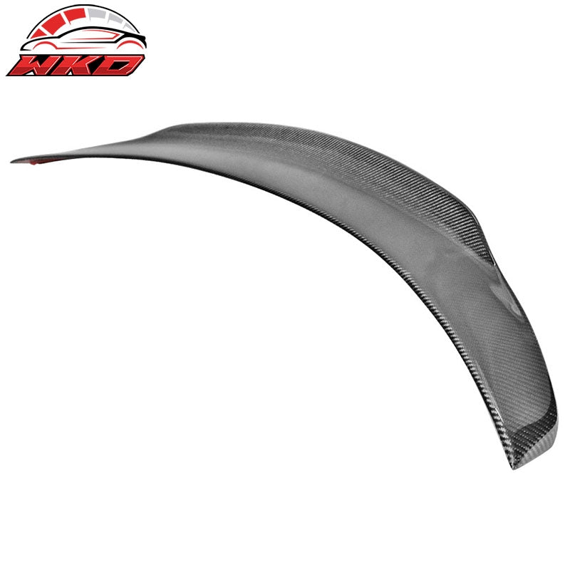Fit 15-21 Benz W205 C Class Sedan 4-Door PSM Style Trunk Spoiler Carbon Fiber CF