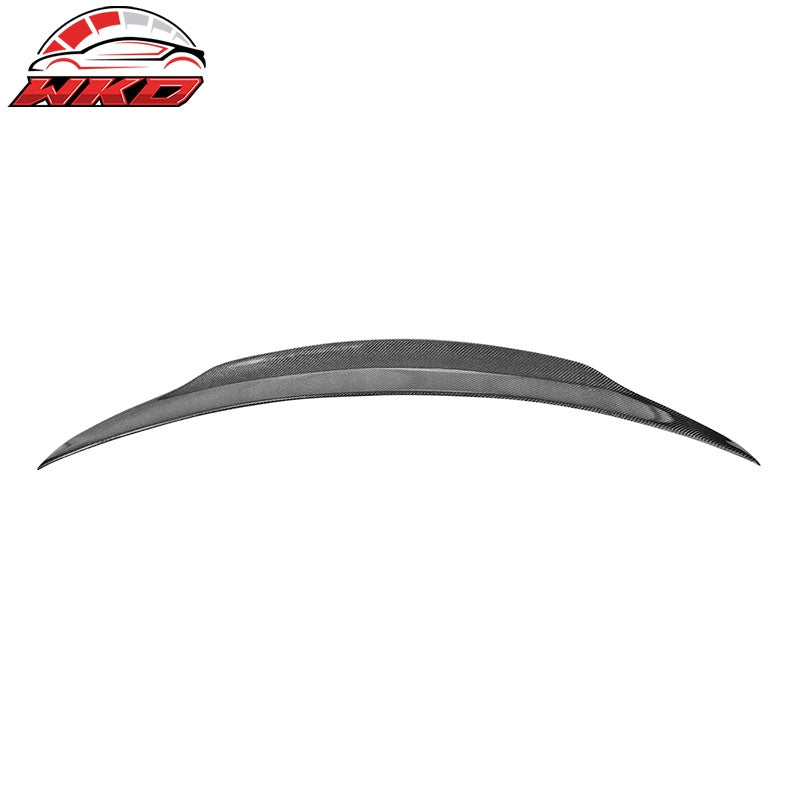 Fit 15-21 Benz W205 C Class Sedan 4-Door PSM Style Trunk Spoiler Carbon Fiber CF