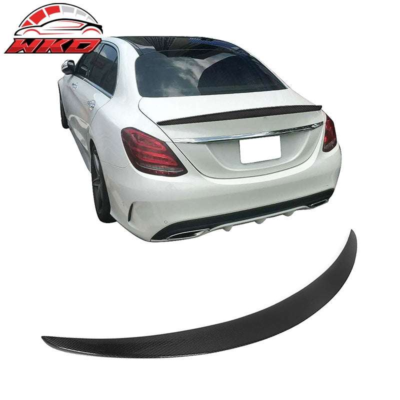 Wholesale 15-21 Benz W205 C Class Sedan AMG Style Carbon Fiber CF Rear Trunk Spoiler