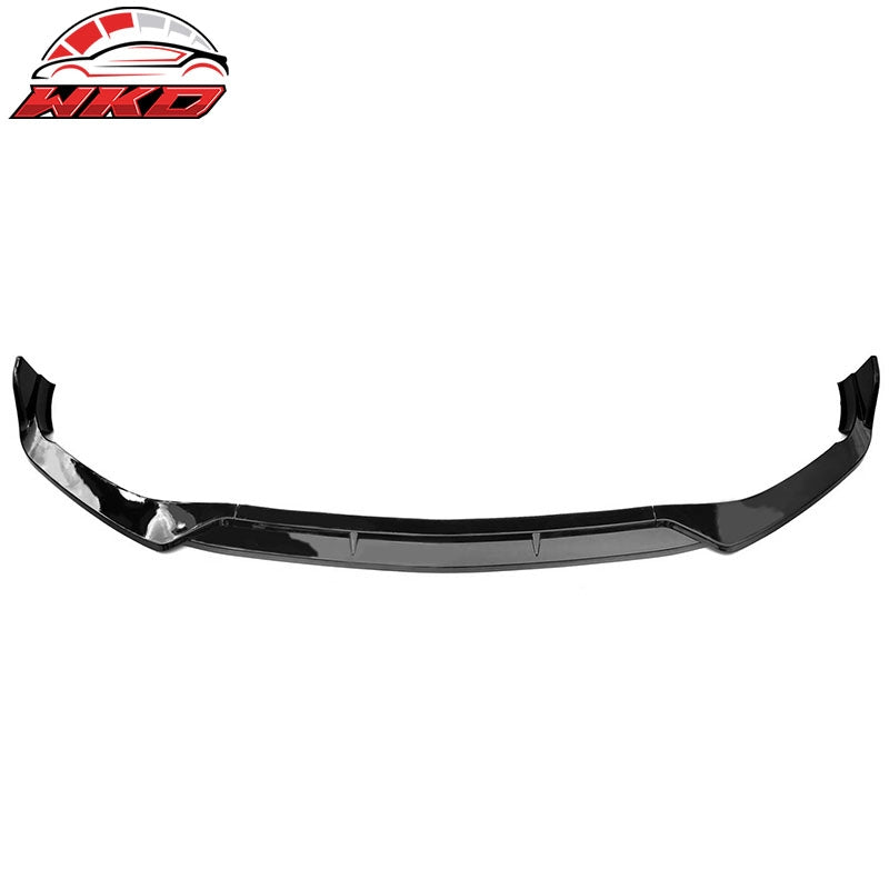 Fits 22-26 Benz W206 C-Class C200 C300 4DR BR Style Front Bumper Lip Gloss Black