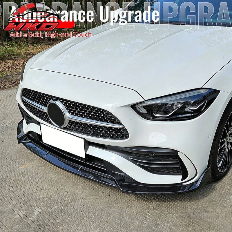 Wholesale 22-26 Benz W206 C-Class C300 BR Style Front Bumper Lip Carbon Fiber Print - Wikond Auto