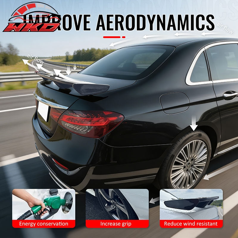 Wholesale 17-23 Benz W213 E-Class 54" PRO Style Rear Trunk Spoiler Matte Black ABS - Wikond Auto