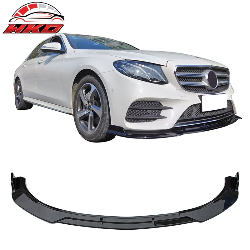 Wholesale 17-20 Benz W213 E-Class B Style Front Bumper Lip Spoiler Carbon Fiber Print