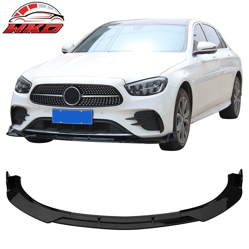 Wholesale 21-23 Benz W213 E-Class B Style Front Bumper Lip Spoiler Carbon Fiber Print