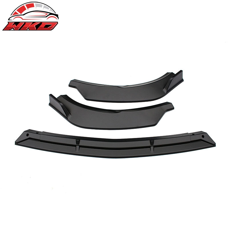 Fits 17-20 Benz W213 E-Class B Style Front Bumper Lip Spoiler PP Matte Black