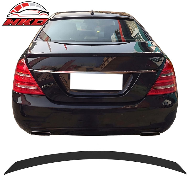 Wholesale 07-13 Benz W221 S-Class AMG Style Rear Trunk Spoiler Wing Lip Matte Black - Wikond Auto