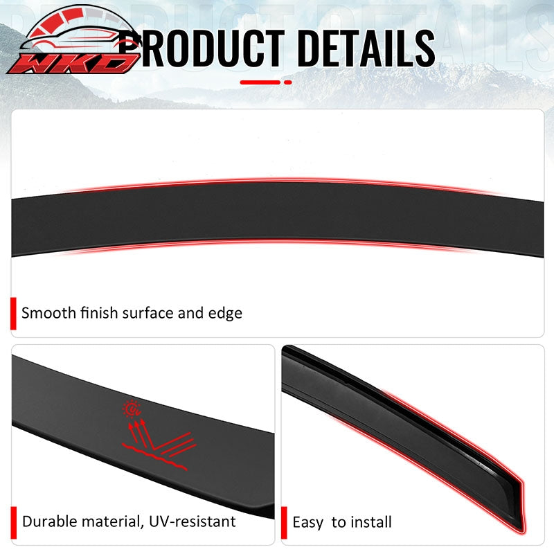 Wholesale 07-13 Benz W221 S-Class AMG Style Rear Trunk Spoiler Wing Lip Matte Black - Wikond Auto