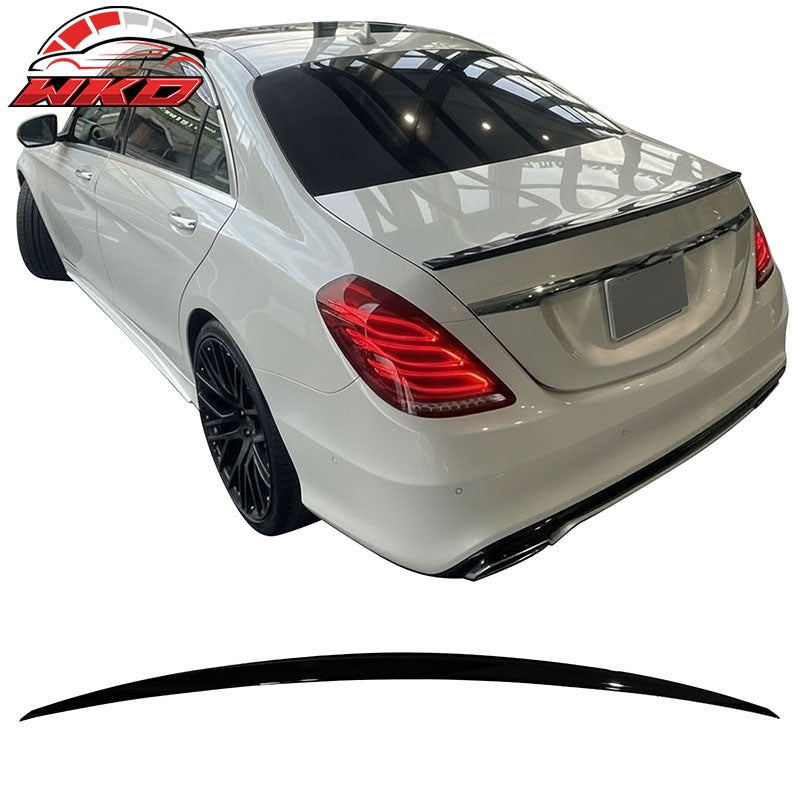 Wholesale 14-20 Benz W222 S-Class Sedan AMG Style Rear Trunk Spoiler Wing Gloss Black - Wikond Auto