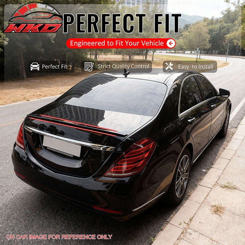 Wholesale 14-20 Benz W222 S-Class Sedan AMG Style Rear Trunk Spoiler Wing Gloss Black - Wikond Auto