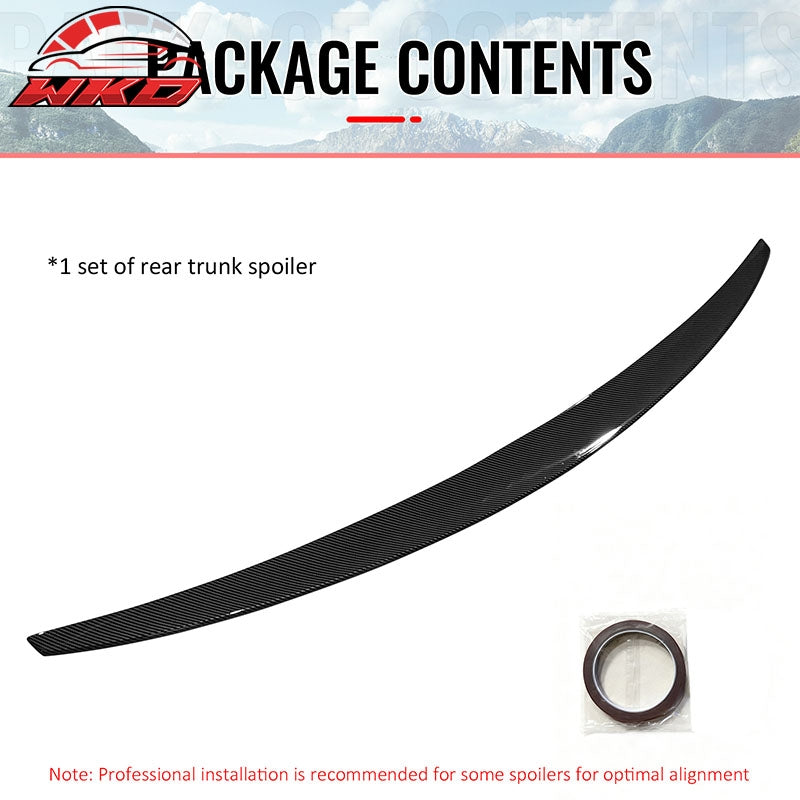 Wholesale 14-20 Benz W222 S-Class Sedan AMG Style Trunk Spoiler Carbon Fiber Print - Wikond Auto