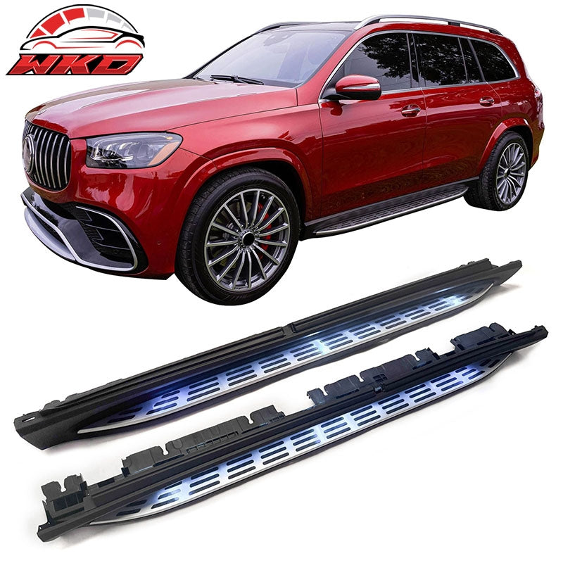 Wholesale 20-26 Benz X167 GLS450/GLS580 Running Boards OE Style Side Step Bar w/ LED