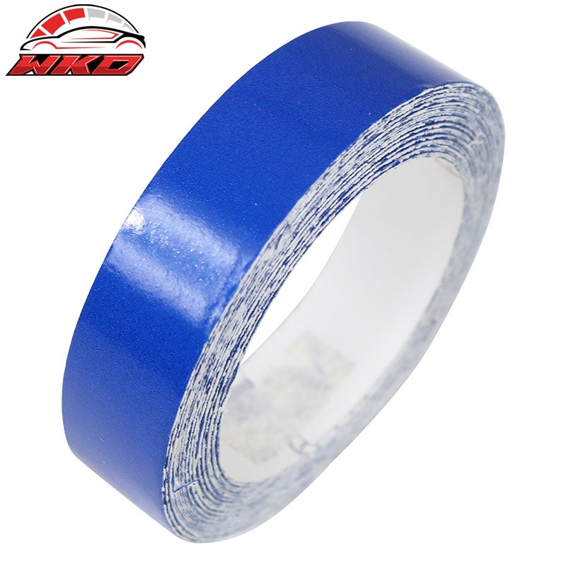 1.5CMx5M Blue 3M Reflective Stickers Vinyl Pinstripe Safety Warning Tape