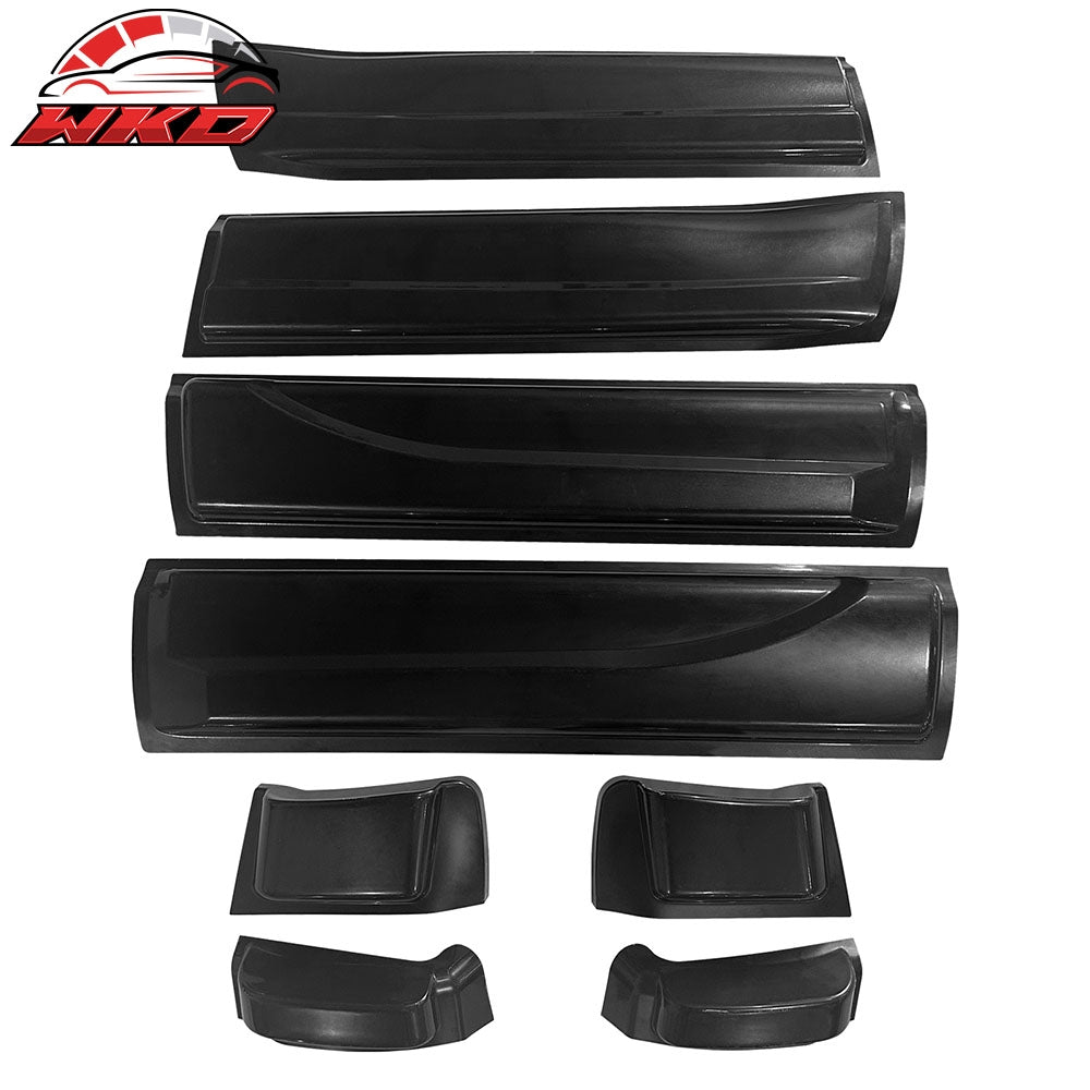 14-15 Toyota Tundra Side Body Molding Cladding Panel Kit Black ABS 8PCS | Wholesale