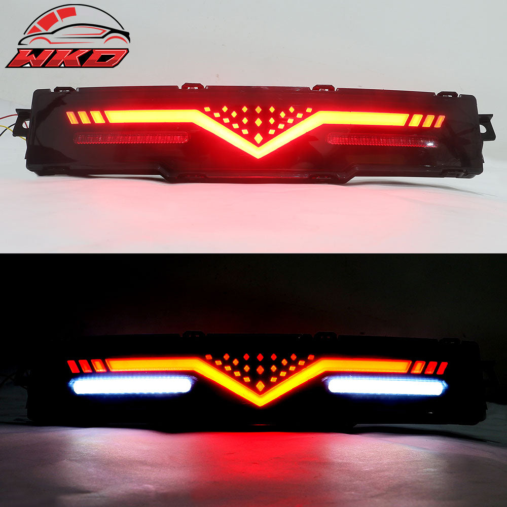 Fits 22-25 Subaru BRZ LED Rear Bumper Reverse Brake Light Assembly Smoked Len