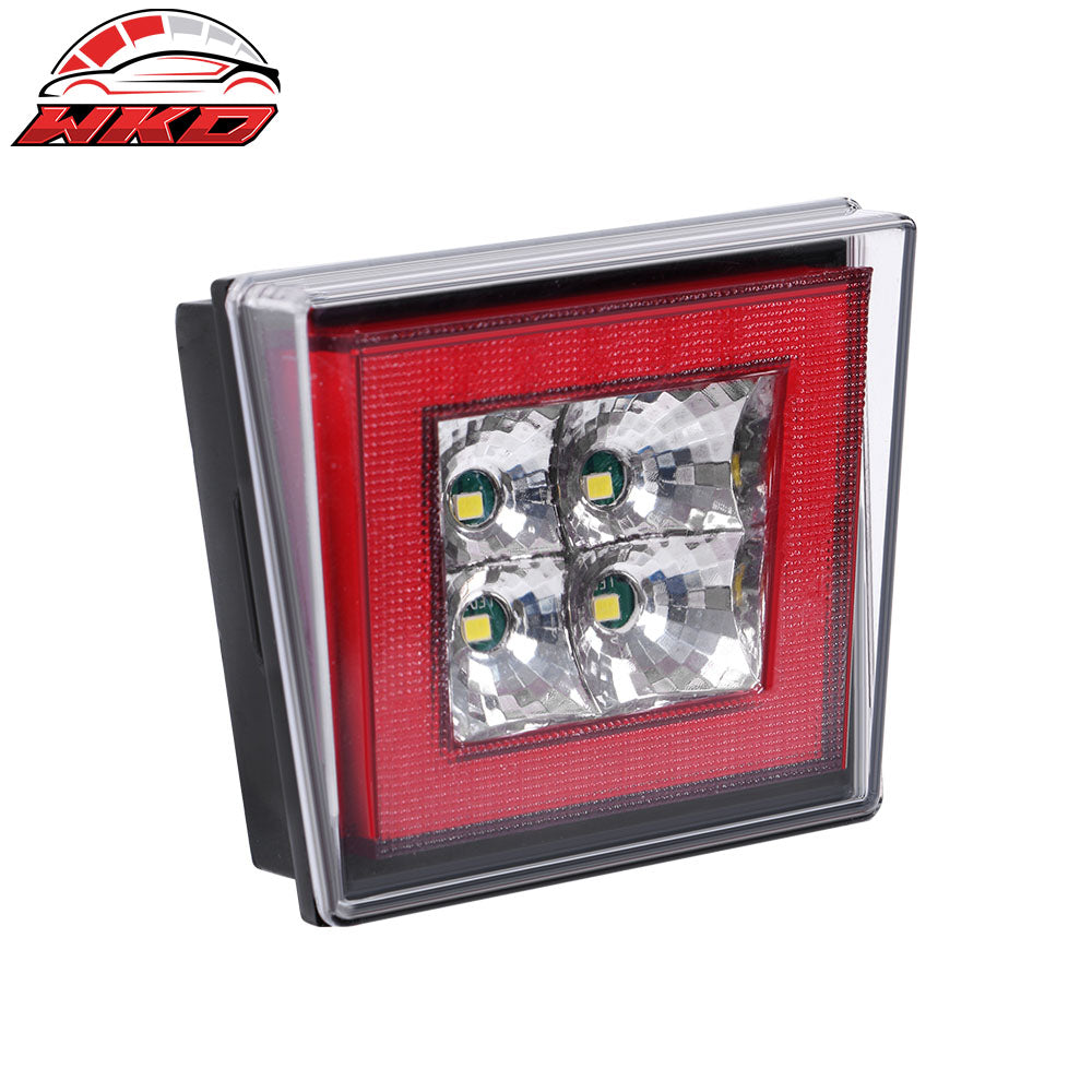 Universal Square Red LED Rear Tail Third 3RD Brake Lights Stop Safety Lamp