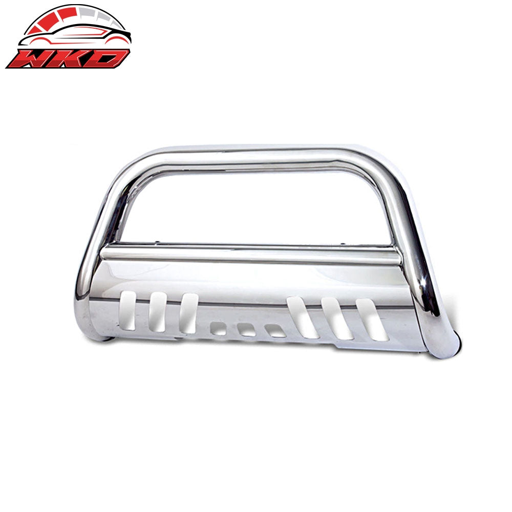 07-10 Chevy Silverado 2500HD 3500HD 3" Bull Bar Front Bumper Push Grille | Wholesale