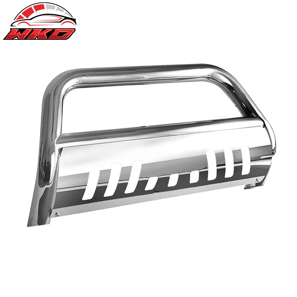 Fits 07-10 Chevy Silverado 2500HD 3500HD 3" Bull Bar Front Bumper Push Grille