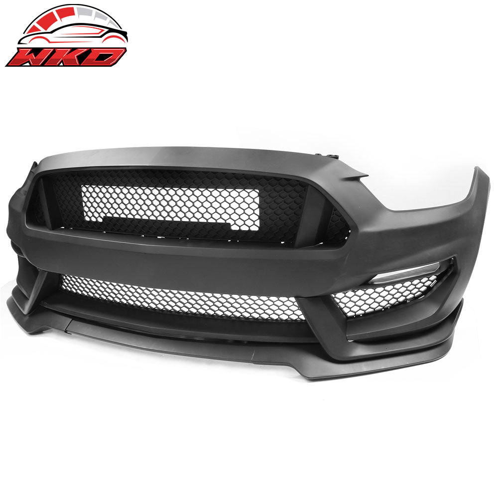 Painted Fits 15-17 For Ford Mustang GT350 Style Bumper Conversion PP OE Material