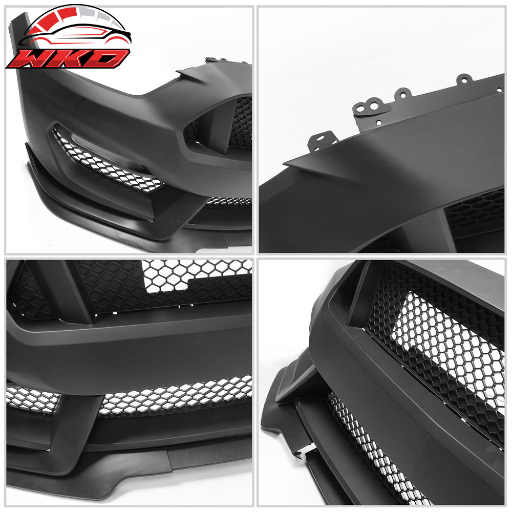 Painted Fits 15-17 For Ford Mustang GT350 Style Bumper Conversion PP OE Material