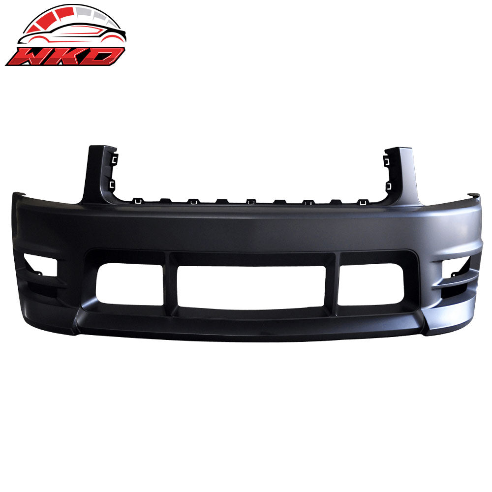 Fits 05-09 Ford Mustang Base V6 Racer Style Front Bumper Cover Conversion Kit PP