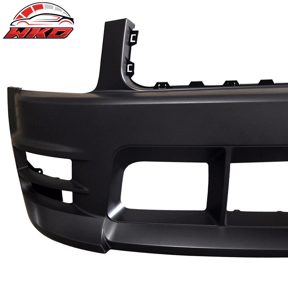 Fits 05-09 Ford Mustang Base V6 Racer Style Front Bumper Cover Conversion Kit PP