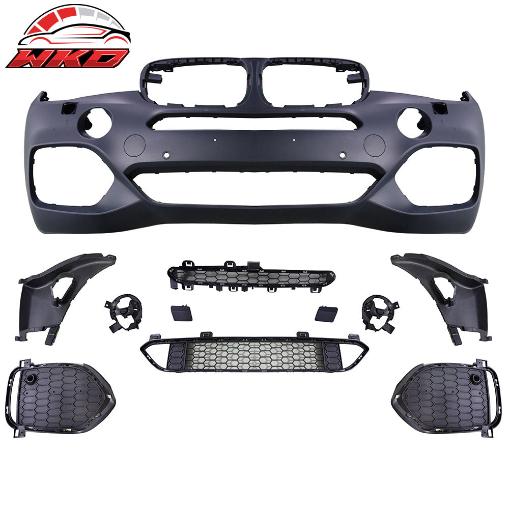 Fits 14-18 BMW F15 X5 Full Front + Rear Bumper Cover Conversion Replacement PP