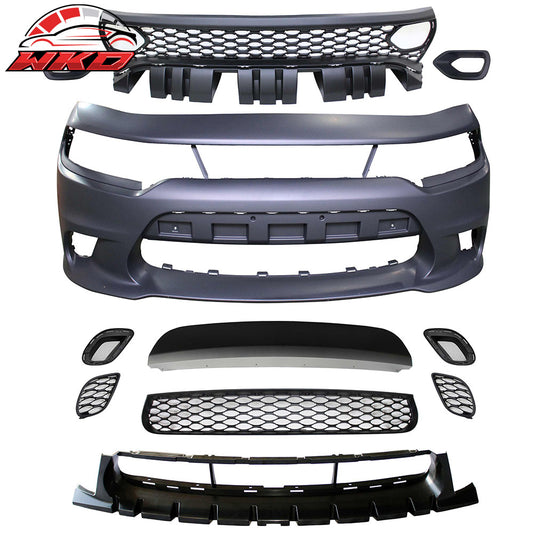 15-23 Dodge Charger Scat Pack SRT 392 Hellcat Front Bumper Cover Conversion | Wholesale