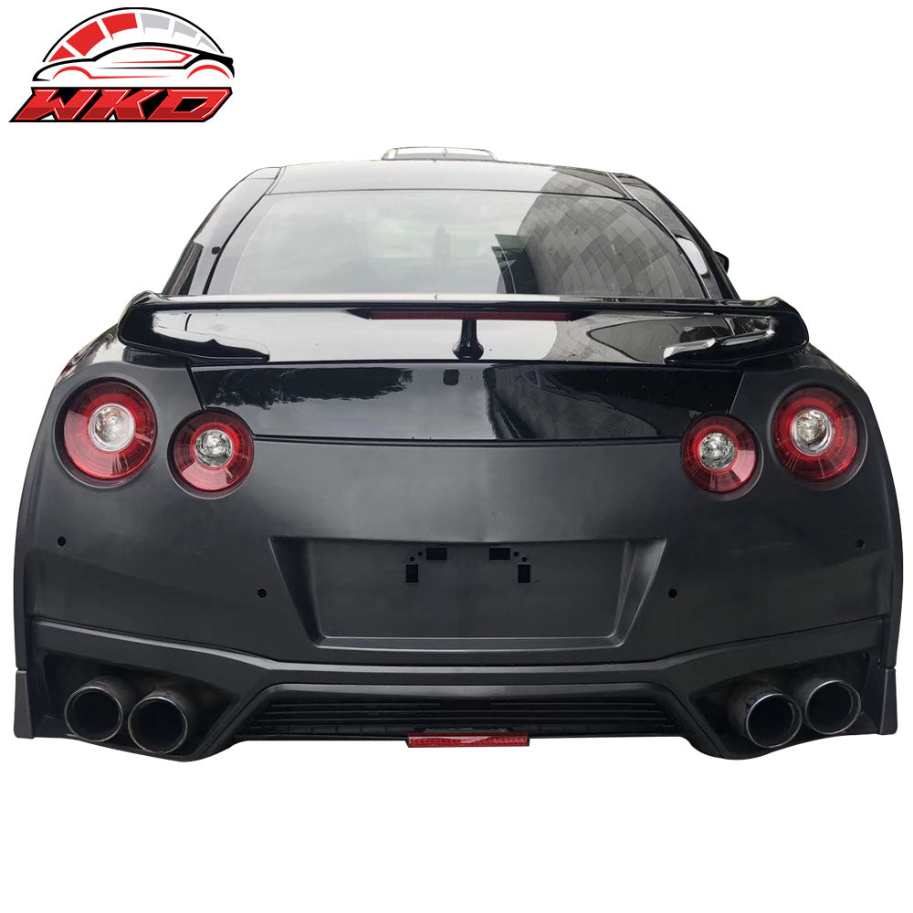 Fits 09-24 Nissan R35 GTR Upgrade 09-16 to 17-24 Rear Bumper Cover Replacement