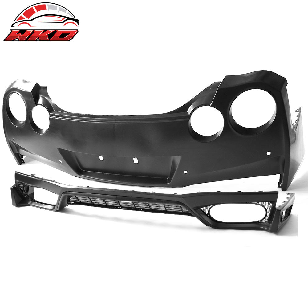 Fits 09-24 Nissan R35 GTR Upgrade 09-16 to 17-24 Rear Bumper Cover Replacement