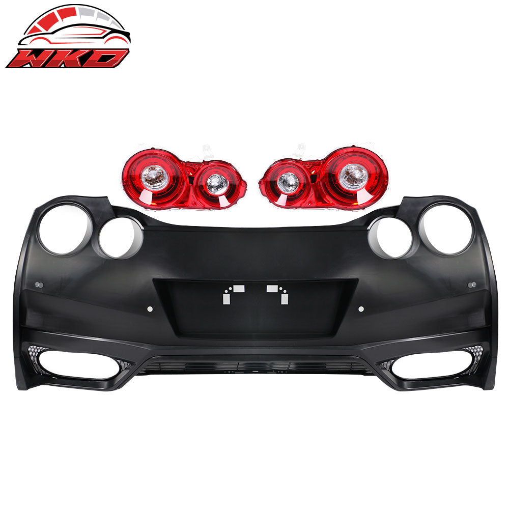 09-24 Nissan GTR R35 OE Factory Style Rear Bumper Cover + Tail Lights 2PC | Wholesale