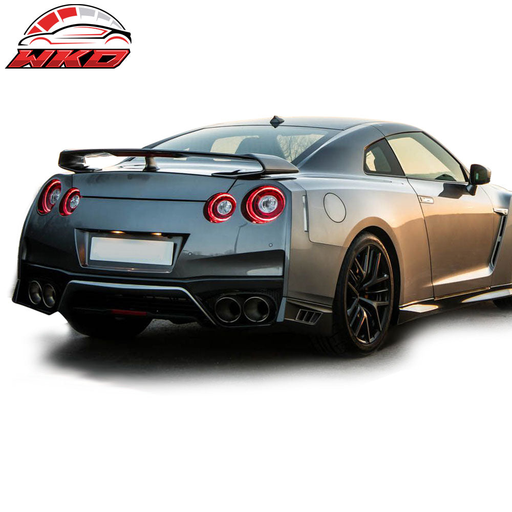 Fits 09-24 Nissan GTR R35 OE Factory Style Rear Bumper Cover + Tail Lights 2PC