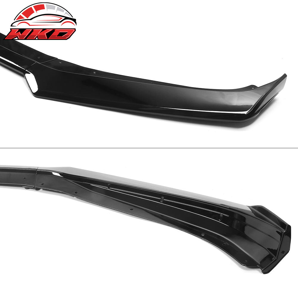Fits 19-24 Chevy Camaro SS Style PP Front Bumper Cover W/Gloss Black Front Lip