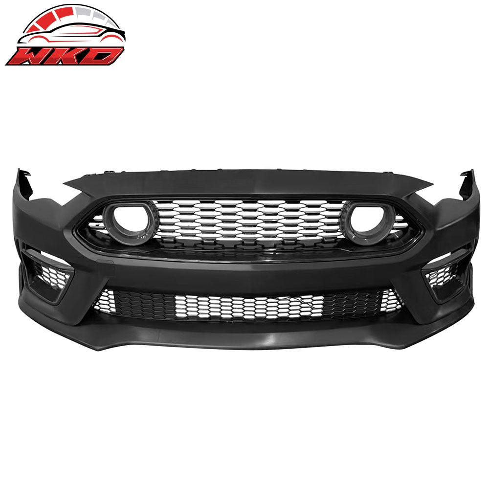 18-23 Ford Mustang 2021 Mach-1 Style Front Bumper Cover with Lip LED Grille | Wholesale