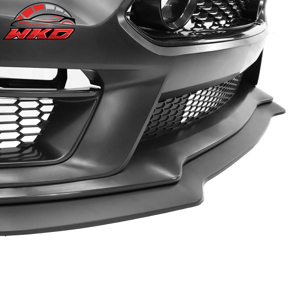 Fits 15-17 Ford Mustang EcoBoost GT LED Grille Front Bumper Cover Mach 1 Style