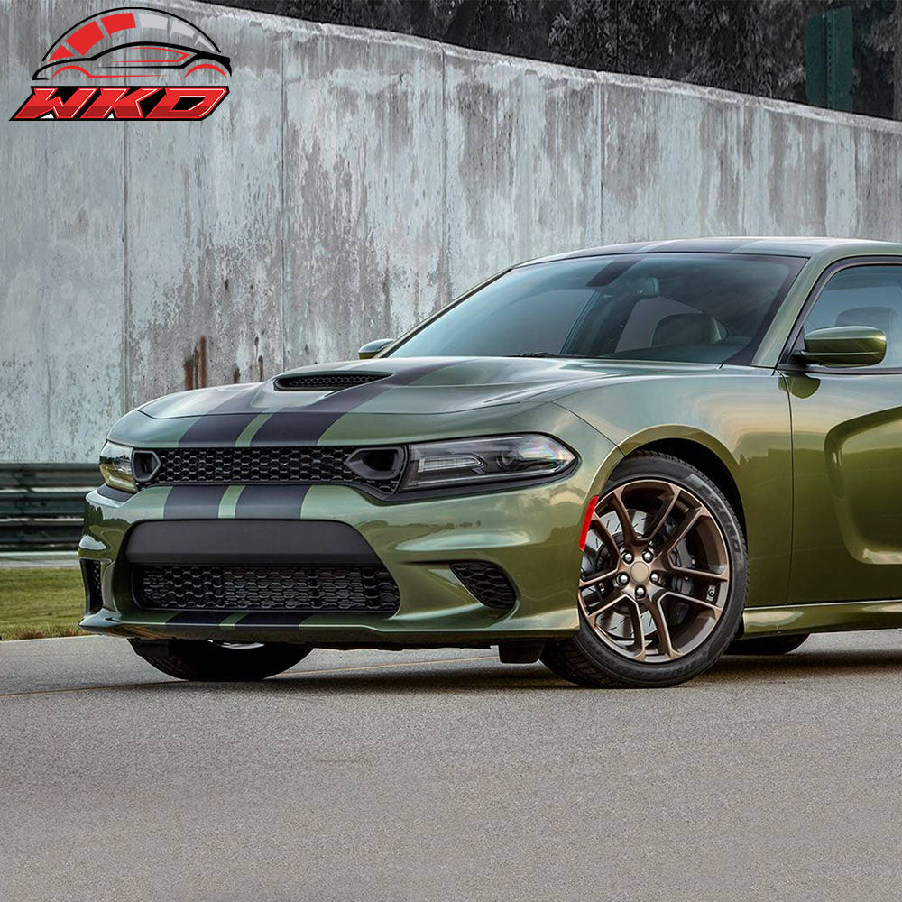 Fits 15-23 Charger SXT RT 19 SRT Hellcat Bumper Conversion W/ Fascia Applique PP